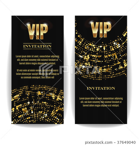 VIP Invitation Card Vector.  37649040