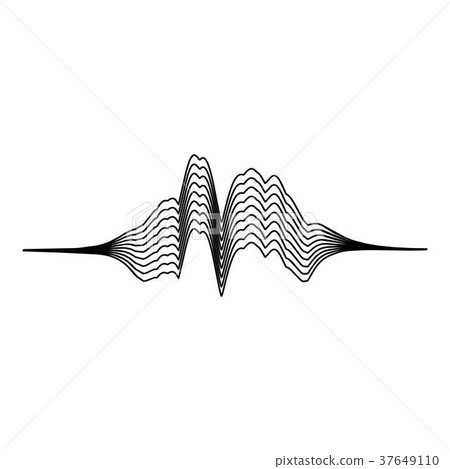 Audio equalizer melody icon, simple black style Audio equalizer melody icon, simple black style 37649110