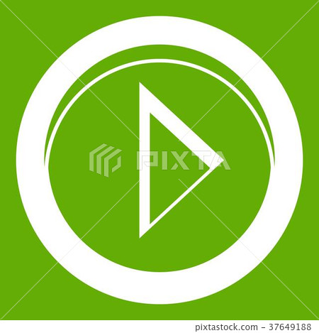 Cursor to right in circle icon green Cursor to right in circle icon green 37649188