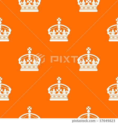 Crown pattern seamless - Stock Illustration [37649823] - PIXTA