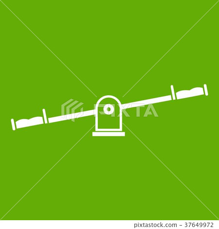 Seesaw icon green Seesaw icon green 37649972