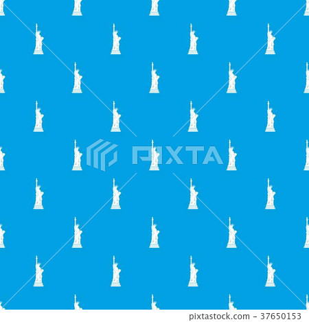 Statue of liberty pattern seamless blue Statue of liberty pattern seamless blue 37650153