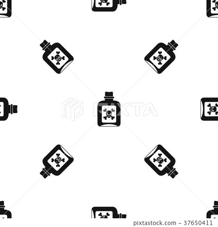 Poison pattern seamless black 37650411