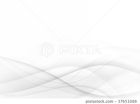 Curve and blend gray and white abstract  37651089