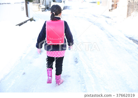 School road of snowy road 37662019