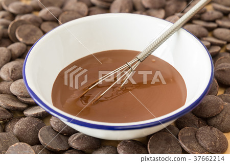 巧克力熱水,情人節準備,手工巧克力,融化 巧克力熱水,情人節準備,手工巧克力,融化 37662214
