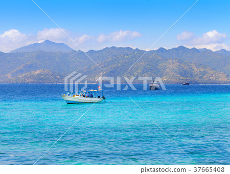 Beautiful seascape with island Beautiful seascape with island 37665408