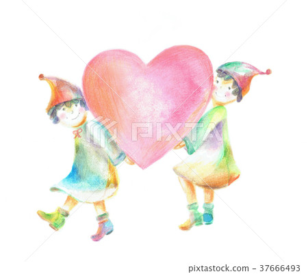 Dwarf carrying a heart 37666493