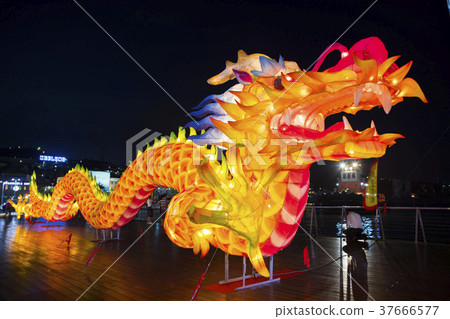 龍，燈籠，龍燈，ドラゴン、ランタン、ドラゴンライト、Dragon, lantern 37666577