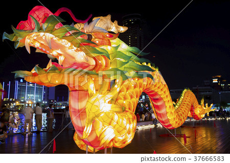 龍，燈籠，龍燈，ドラゴン、ランタン、ドラゴンライト、Dragon, lantern 37666583