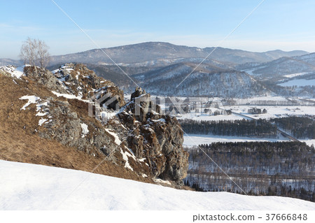 Rock of Devil's finger, Altai, Russia Rock of Devil's finger, Altai, Russia 37666848