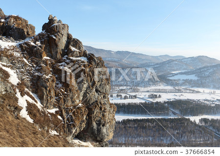 Rock of Devil's finger, Altai, Russia 37666854