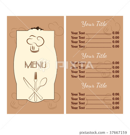Abstract menu presentation - Stock Illustration [37667159] - PIXTA