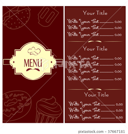 Abstract menu presentation - Stock Illustration [37667181] - PIXTA