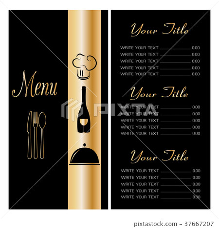 Abstract menu presentation - Stock Illustration [37667207] - PIXTA