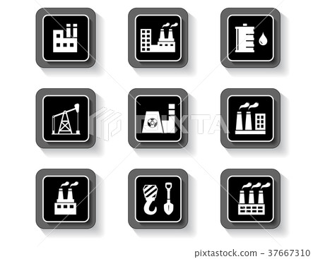 industrial buttons set industrial buttons set 37667310