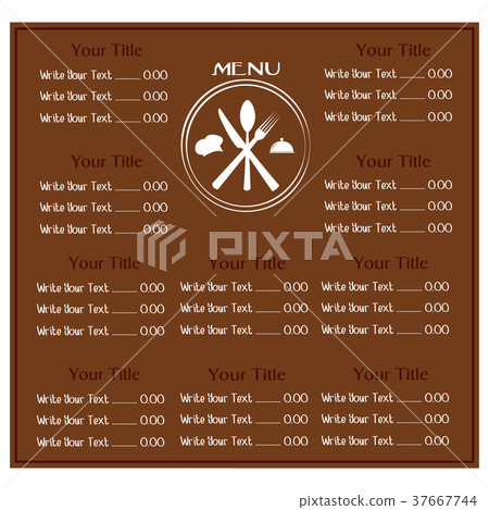 Abstract menu presentation - Stock Illustration [37667744] - PIXTA