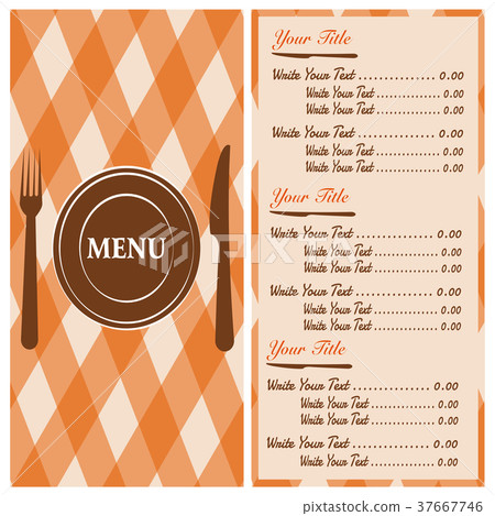 Abstract menu presentation - Stock Illustration [37667746] - PIXTA