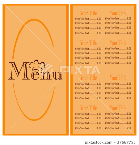 Abstract menu presentation - Stock Illustration [37667753] - PIXTA