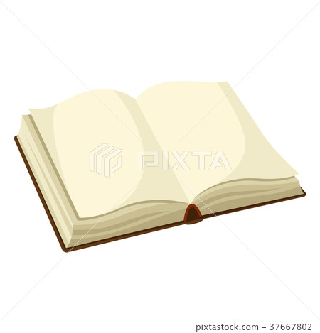 Open blank book. Illustration for education and 37667802