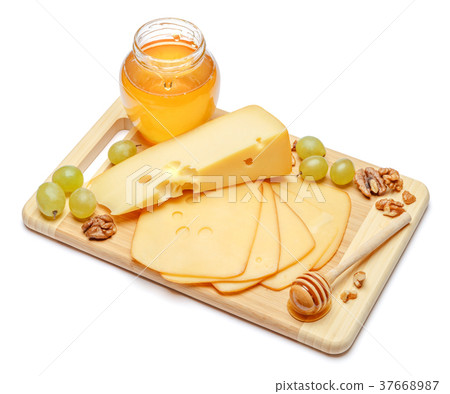 swiss cheese or cheddar and honey on white swiss cheese or cheddar and honey on white 37668987