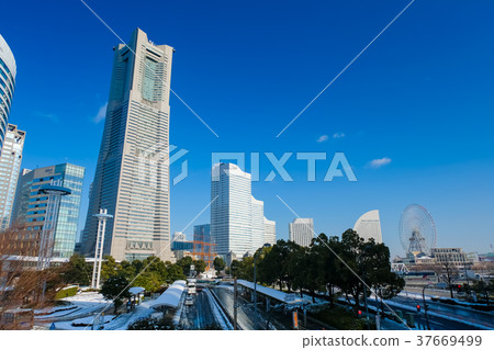 降雪橫濱港未來 37669499