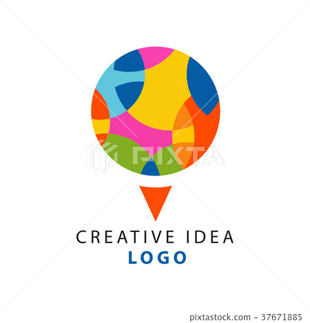 Creative idea logo template with abstract circle Creative idea logo template with abstract circle 37671885