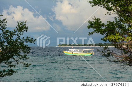 Seascape of Gili Islands in Indonesia 37674154