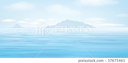 Vector blue sea background. Vector blue sea background. 37675463