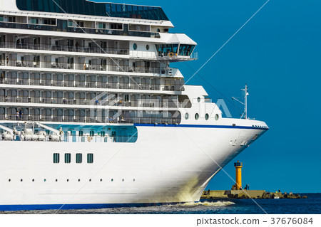 Luxury cruise liner in travel 37676084