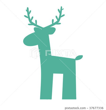 deer silhouette icon 37677336