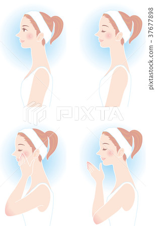 Women beauty skin care Women beauty skin care 37677898