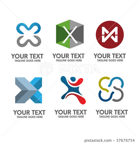 creative letter x, sport letter x, elegant letter  37678754