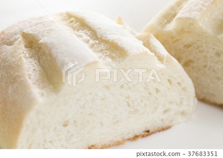 Rice flour bread, simple, white background Rice flour bread, simple, white background 37683351