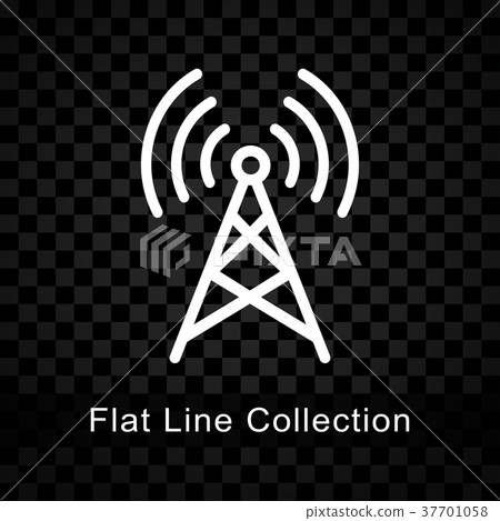 broadcast icon on checkered background broadcast icon on checkered background 37701058