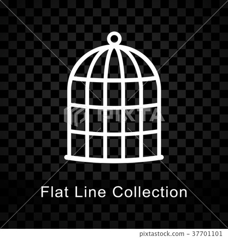 birdcage icon on checkered background 37701101