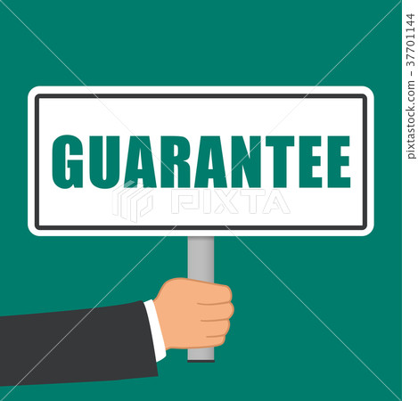 guarantee word sign flat concept guarantee word sign flat concept 37701144