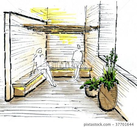 Private coat sketch 37701644