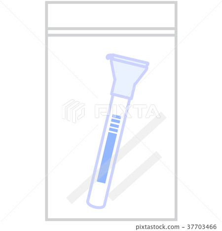 Saliva test kit in a zipper bag 37703466