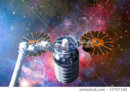 The Cygnus spacecraft in open space. 37707190