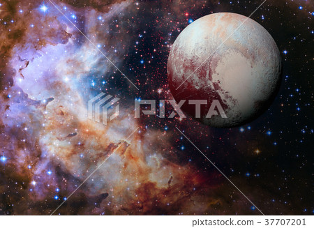 Solar System - Pluto. It is a dwarf planet Solar System - Pluto. It is a dwarf planet 37707201