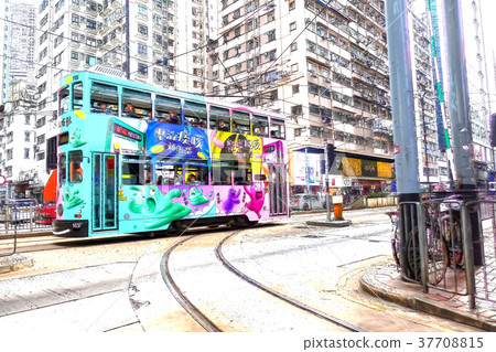 Hong Kong tram 37708815