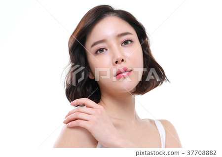 美容,化妝,美容,二十多歲,女性,單頭髮 美容,化妝,美容,二十多歲,女性,單頭髮 37708882