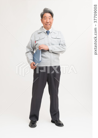 Senior man's work clothes Senior man's work clothes 37709008