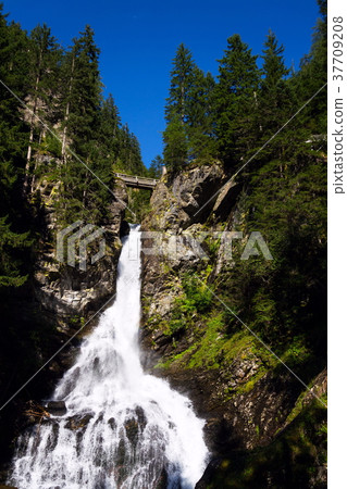 Alpine waterfall Riesachwasserfall, Austria 37709208