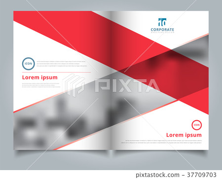 Brochure layout design template geometric circle 37709703