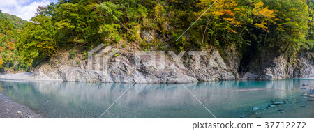 High resolution panorama! Japan's three major valleys, one of the top 100 elite Osugi valleys (Mie Prefecture) * With shooting position information in the work comment column 37712272