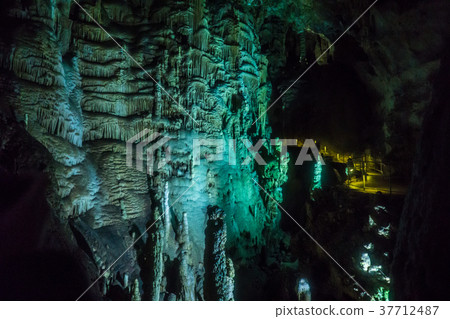 Speleothems in solutional karst cave. Emine-Bair Speleothems in solutional karst cave. Emine-Bair 37712487