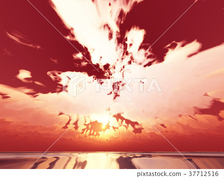 Wind and clouds with the sea 37712516