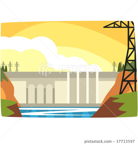 Hydroelectric power plant, hydro energy industrial 37713597